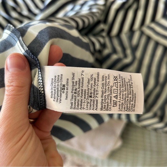 Christopher John Rogers X J.Crew cross-front maxi dress in stripe navy and white - Picture 12 of 13